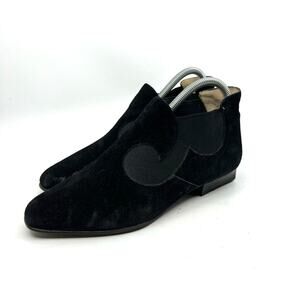 Bally Black Suede Chelsea Boots Women's 5.5 US